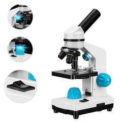 Мікроскоп біологічний для шкіл та кабінетів біології Chanseon CH2000 + повний комплект аксесуарів