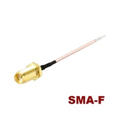 Пігтейл SMA-F 10см кабель RG178 під паяння, для виготовлення антен і перехідників Unitoptek RG178 SMA-F