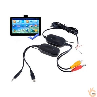 Автомобильный беспроводной комплект передачи видео 2,4GHz с камеры и AV-GPS выходом HAMY TX10-GPS