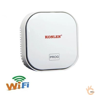 Датчик витоку природного газу + чадного газу 2в1 бездротовий WiFi Konlen CM-20, оповіщення на смартфон