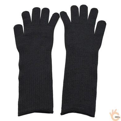 Захисні рукавички від порізів, вогню, довгі 40 см до ліктя Cut Resistant Gloves 40