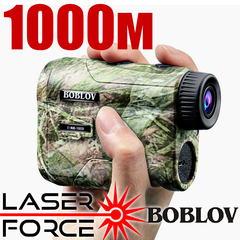 Дальномер лазерный профессиональный на 1000м BOBLOV SW 1000, оптический измеритель угла, расстояния, скорости