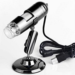 USB мікроскоп електронний цифровий зі збільшенням 400 x FUERS DM-400, 2 Мп, підсвічування 8 LED
