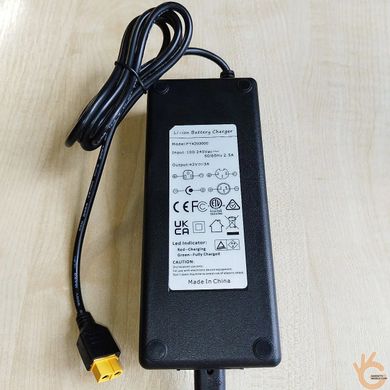 Зарядное устройство LiIon аккумуляторов велосипедов, гиробордов 36/42V 3A (10S) + кабель питания NNAT-42 XT-60