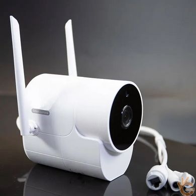 Комплект видеонаблюдения беспроводной на 4 камеры QIDA WIFI XVV420, 200 метров, 2Мп, 1080P, приёмник WiFi RJ45
