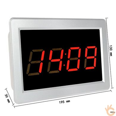Приймач-табло для виклику офіціанта, медсестри бездротовий RETEKESS F3290, LED екран, 4 цифри, годинник