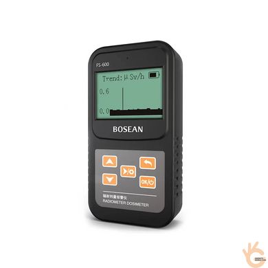 Дозиметр радиометр бытовой, счетчик Гейгера прибор для измерения радиации BOSEAN FS-600 Оригинал!