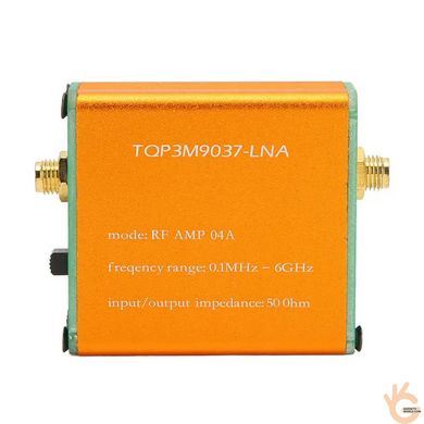 LNA усилитель радиосигнала приёмников 0,1-6000 МГц 20 дБ, TQP3M9037 заряжаемый автономный KANDO RF AMP 04A
