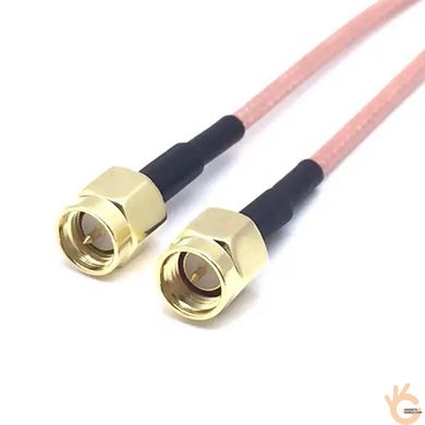 ВЧ кабель сполучний запам'ятовує форму згину RG402 15 см з SMA роз'ємами Unitoptek SMA RG402-15