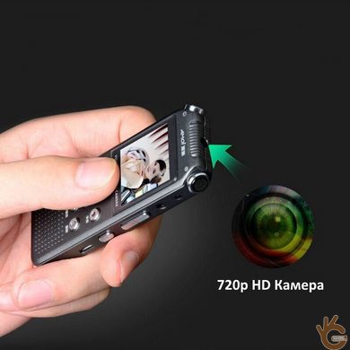 Диктофон – видеорегистратор 2 в 1 стерео Hyundai E-730, мини размер, WAV до 768 кбит/с, AVI до 720p