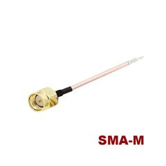 Пігтейл SMA-M 10см кабель RG178 під пайку, для виготовлення антен і перехідників Unitoptek RG178 SMA-M