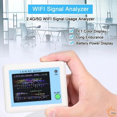 Аналізатор WiFi мереж портативний двочастотний 2,4/5 ГГц SURECOM SF-W200