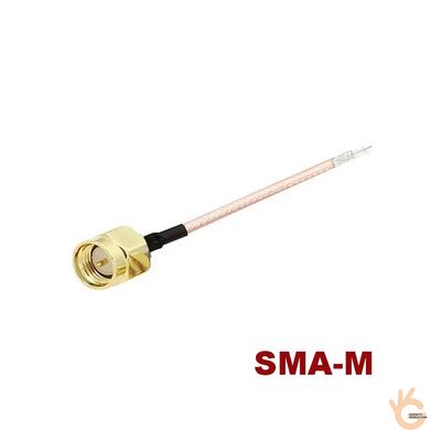 Пігтейл SMA-M 10см кабель RG178 під пайку, для виготовлення антен і перехідників Unitoptek RG178 SMA-M