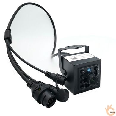 4G IP 5Мп мини камера наблюдения внутренняя HQCAM R50, 1/2.8" IMX335, F=3.6мм, SD до 128Гб, IR 940нМ, QuadHD
