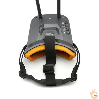 FPV очки - шлем бюджетные для квадрокоптера и авиамоделей Goggles VR009 5.8ГГц Diversity 40Ch 3” 480*320 AVout