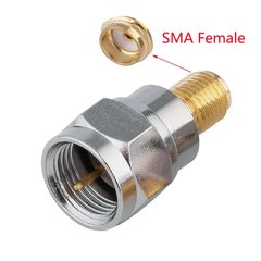 SMA переходник Unitoptek SMA-SF/FM, SMA female - F male, для подключения RF кабеля и антенн