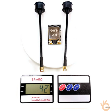 Kimpok KP-R4959 FPV приёмник-модуль 4.9&ndash;6 GHz 80 Ch (4990&ndash;5945 MHz) для дронов, AV-выход, 12 V