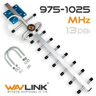 Антена Yagi спрямована 1000 МГц із посиленням 13 Дб WavLink S10M для ретрансляторів, радіостанцій, FPV зв'язку