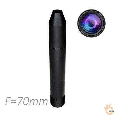 Объектив для камер наблюдения фиксированный Z-Ben MINI-70P, M12 F=70 мм, угол обзора 4x2,5°, F 2.0 1/3"