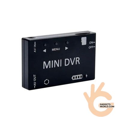 FPV видеорегистратор Happymodel F16N миниатюрный mini DVR с аккумулятором, для квадрокоптеров и авиамоделей