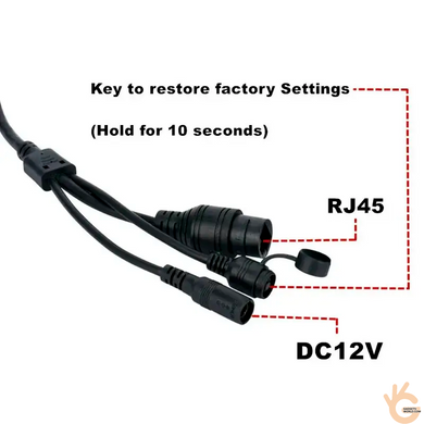 Видеокамера IP RJ45 5 Мп Starlight F=2.1 мм, диаметр 21 мм, звук, память 32 Гб HQCAM X06T, app HiEasy