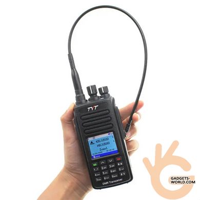 Рация цифровая TYT MD-UV390GPS 5W PRO серия VHF/UHF/GPS, 3000ch, USB, скремблер, до 8км, защита IP67 ОРИГИНАЛ!