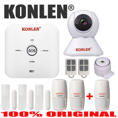 Сигнализация WiFi GSM KONLEN TUYA MAXI, полный комплект для дома и офиса + WiFi 1080p камера