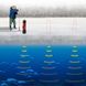 Эхолот ручной глубинный до 90 м для зимней рыбалки Erchang F12. Работа сквозь лёд и дно лодки, датчик t°, LED