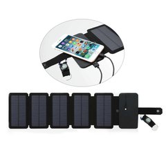 Туристическая солнечная батарея - солнечная зарядка для телефона KKMOON 10W, 5В/1А