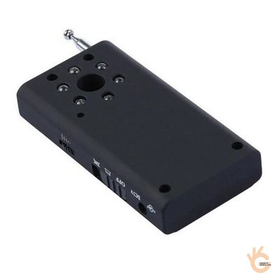 Портативный бюджетный детектор - обнаружитель жучков и объективов скрытых видеокамер Protect CC308+