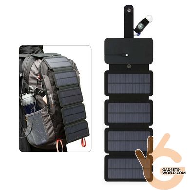 Туристична сонячна батарея - сонячна зарядка для телефону KKMOON 10W, 5В/1А