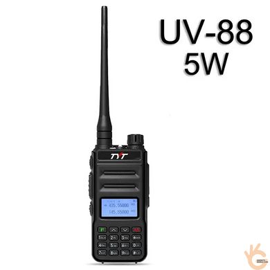 Рация TYT TH-UV88 PRO серия VHF/UHF 5W, LED фонарь, 200 каналов, скремблер, дальность до 8км, ОРИГИНАЛ
