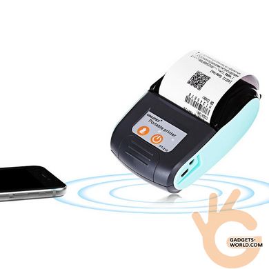 Портативний Bluetooth термопринтер для смартфона PeriPage GZM5811, 203dpi