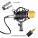 Микрофон студийный конденсаторный металлический BRANCHES BM-800 тренога, вибро-ветрозащита, кабель XLR-3.5мм