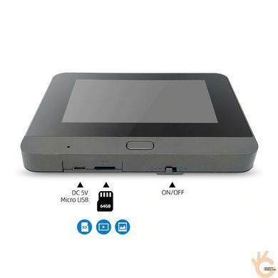 Видеоглазок WiFi дверной с экраном 4.3" Xiaomi KR4W PIR детектор, подсветка, видео запись APP TUYA + подарок!