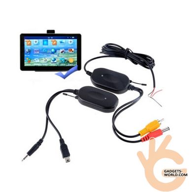 Автомобильный беспроводной комплект передачи видео 2,4GHz с камеры и AV-GPS выходом HAMY TX10-GPS