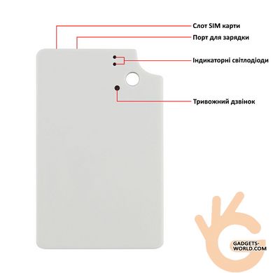 Трекер GPS карточка SOS кнопка XEXUN GT012 для детей и пожилых людей, Android и IOs отслеживание