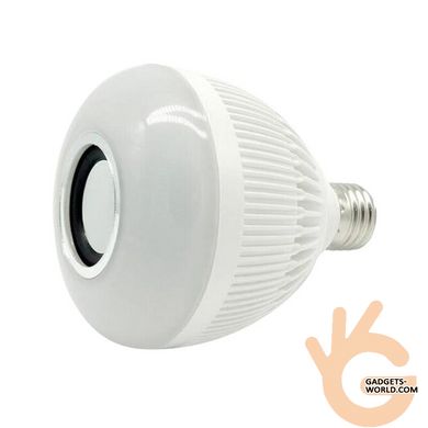Колонка беспроводная Bluetooth LED лампа 2 в 1, Esperanza E27-3W, с питанием от сети 220В