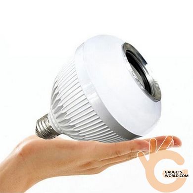 Колонка беспроводная Bluetooth LED лампа 2 в 1, Esperanza E27-3W, с питанием от сети 220В