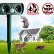 Огородный отпугиватель птиц, собак, котов, лисиц и других животных c солнечной батареей SMART SENSOR HRS-308