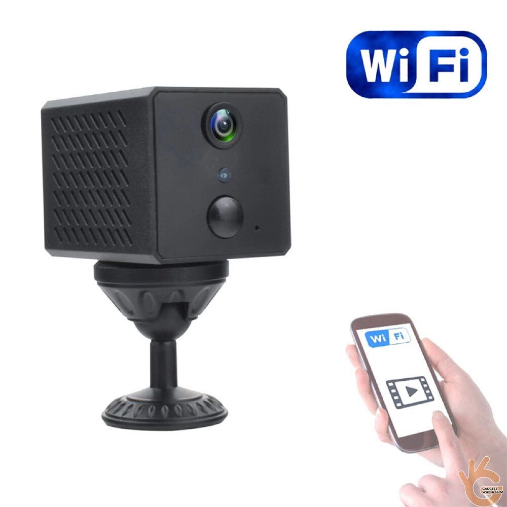 Мини WiFi камера 1080P с датчиком движения ZTour W12, ИК подсветка, SD до  128Гб, режим ожидания до 180 дней - Gadgets-world