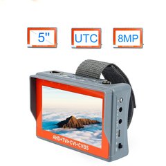 Тестовый монитор 5” Pomiacam IV5, тест камер до 8 Мп 4 в 1: AHD+TVI+CVI+CVBS