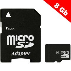 Микро SD карта памяти 8 Гб 10 класса, microSD 8 Gb Class 10
