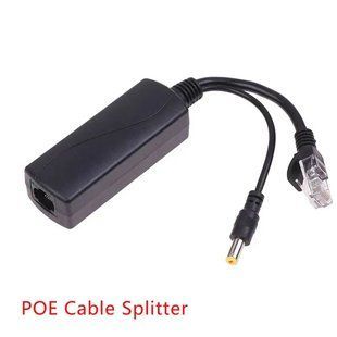 POE спліттер KENVS T-PD02A 48V-12V, RJ45 (10/100 Мбіт) + POE 48V, для підключення IP камер без POE режиму