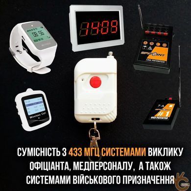 Пульт брелок ДУ с внешней антенной, 1 канал 433,92 МГц для ворот гаража, шлагбаумов, систем ДУ, чип EV1527