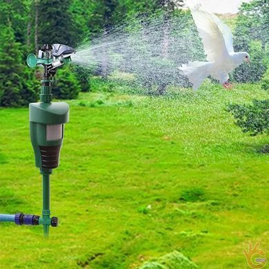 Огородный отпугиватель струёй воды птиц и животных с датчиком движения и водяным клапаном SMART SENSOR W-500