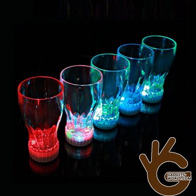 Светящийся LED стакан для напитков с мигающей разноцветной подсветкой для различных праздников и торжеств