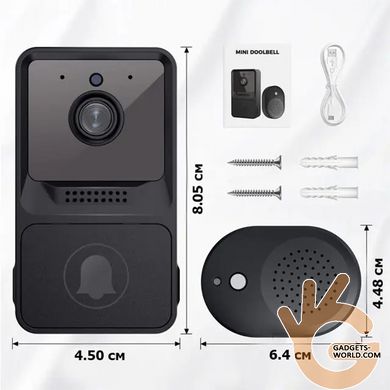 Видеодомофон WiFi автономный 480p KKMOON Aiwit Z20, ИК подсветка, облако, 2х сторонний звук, Android & IOs