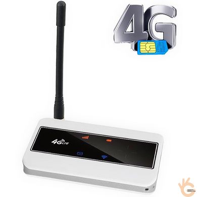 4G LTE міні роутер автономний WiFi з SIM картою TianJie CF-904G, 150 Мбіт/с, роздача файлів з TF карти