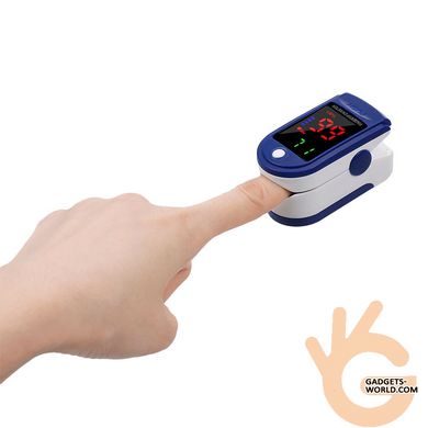 Пульсоксиметр портативный на палец Carevas LK87, измерение сатурации кислорода и частоты пульса. Оригинал!